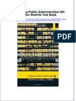 Full Introducing Public Administration 8Th Edition Shafritz Test Bank Online PDF All Chapter