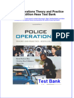 Full Police Operations Theory and Practice 6Th Edition Hess Test Bank Online PDF All Chapter