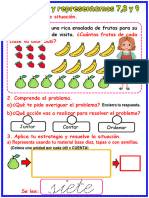 Ficha Contamos y Representamos 7,8,9