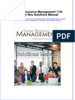 Download full Human Resource Management 11Th Edition Noe Solutions Manual online pdf all chapter docx epub 
