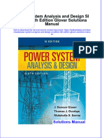 Full Power System Analysis and Design Si Edition 6Th Edition Glover Solutions Manual Online PDF All Chapter