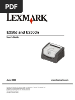 Lexmark e250d Manual