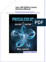 Full Precalculus 10Th Edition Larson Solutions Manual Online PDF All Chapter