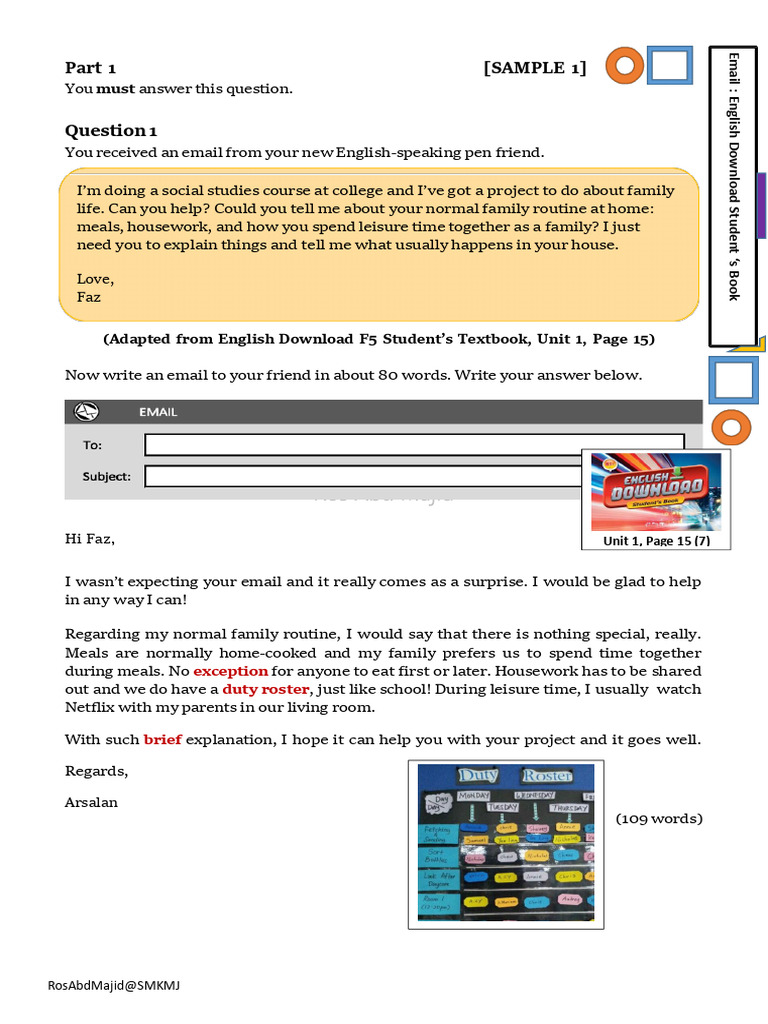 Writing Part 1 Pdf Vocabulary English Language