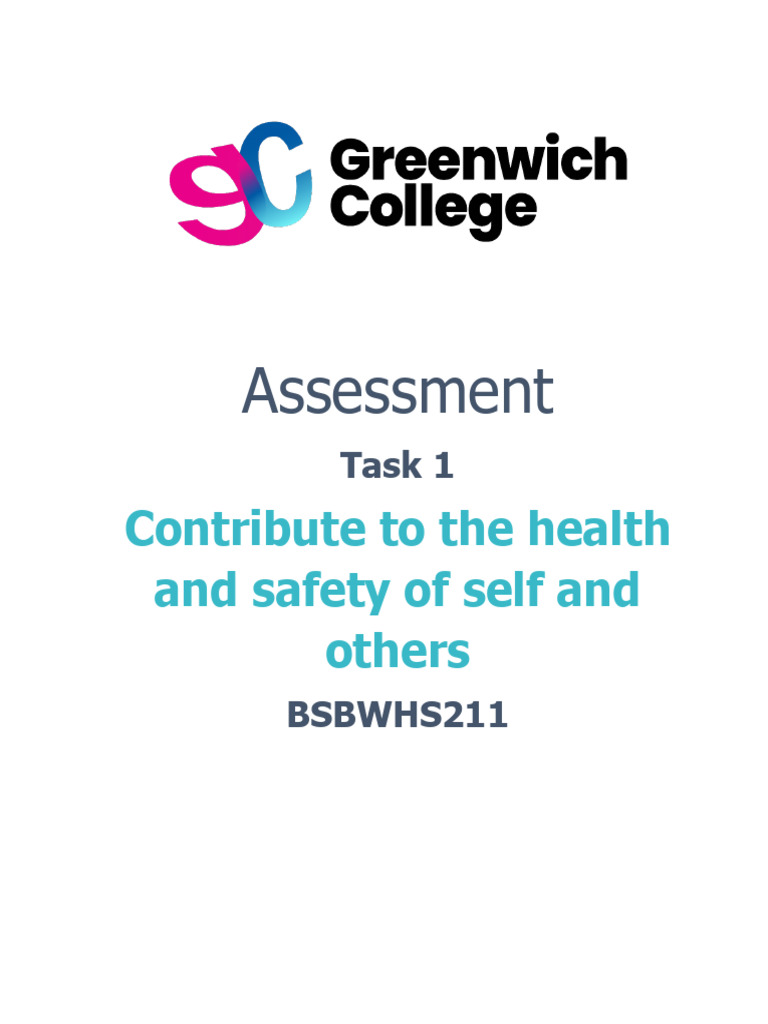 BSBWHS211 - Assessment Task 1 V2 | PDF | Occupational Safety And Health ...