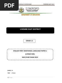 English Fal June Exam Grade 12 English Fal 2023 PDF