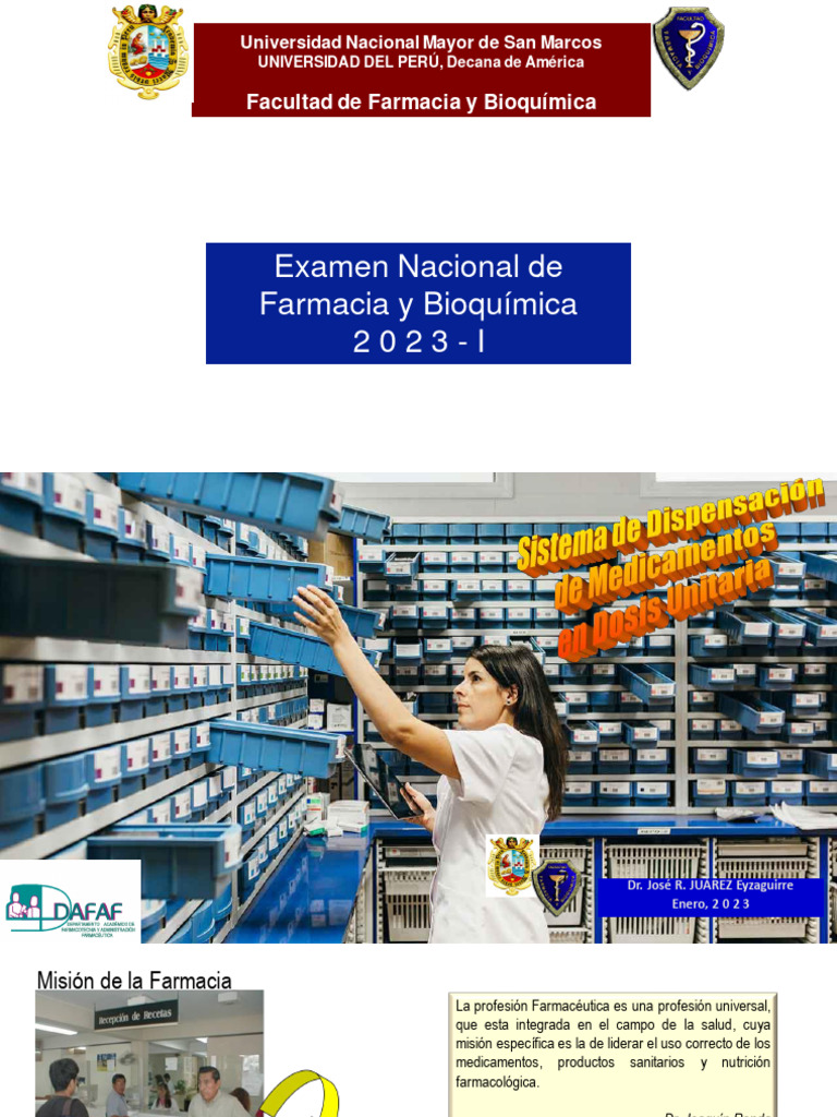 SDM en Dosis Unitaria | PDF | Farmacia | Medicamentos con receta