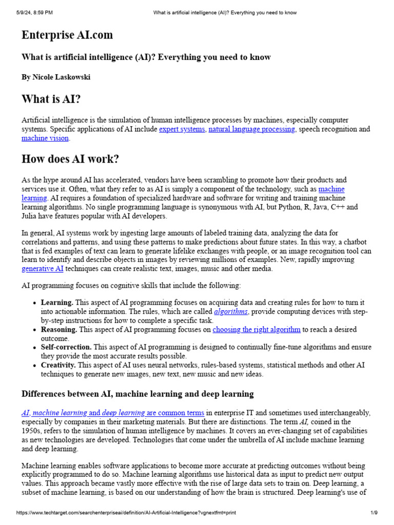 What Is Artificial Intelligence (AI) - Everything You Need To Know ...