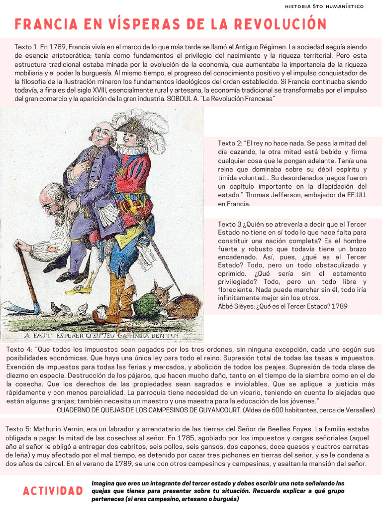 Francia en Visperas de La Revolucion PDF | PDF | revolución Francesa ...
