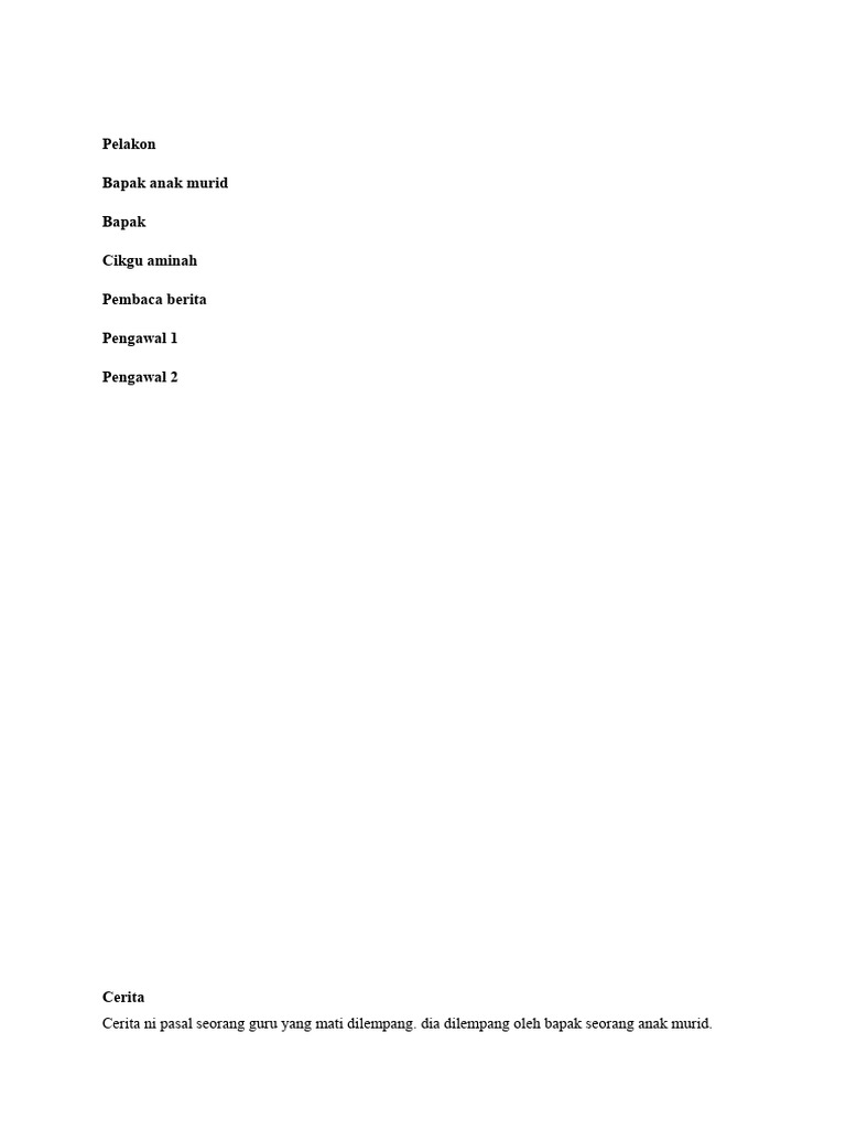 Pentomen Hari Guru: Kisah Cikgu Aminah | PDF