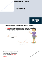 Matematika Tema 7 (Sudut)