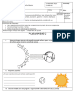 Prueba Unidad 2 OA11 - OA12 Ciencias 3ro