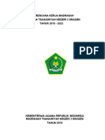 Rencana Kerja Madrasah Madrasah Tsanawiyah Negeri 3 Sragen TAHUN 2019 - 2022