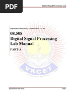 08.508 DSP Lab Manual Part-A