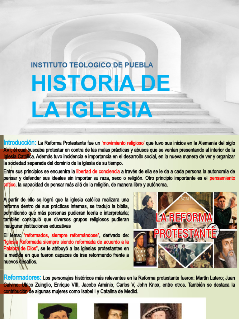 Historia de La Iglesia 1 | PDF | Martin Luther | protestantismo