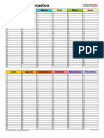 Calendario Perpetuo Vertical en Color