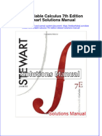 Full Multivariable Calculus 7Th Edition Stewart Solutions Manual Online PDF All Chapter