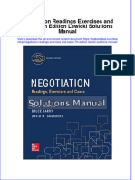 Download full Negotiation Readings Exercises And Cases 7Th Edition Lewicki Solutions Manual online pdf all chapter docx epub 