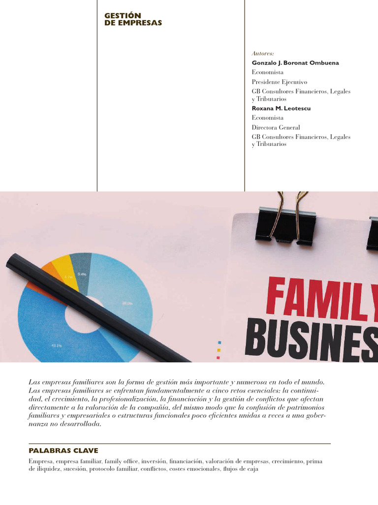 Valoración de Empresas Familiares | PDF | Business | Inversiones