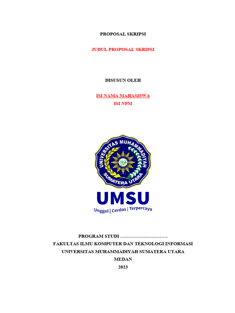 Proposal Skripsi Ilmu Komputer 2023 | PDF | Sains & Matematika ...
