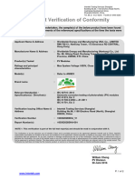 IEC 62716 - IEC61701 Certificado Amerisolar