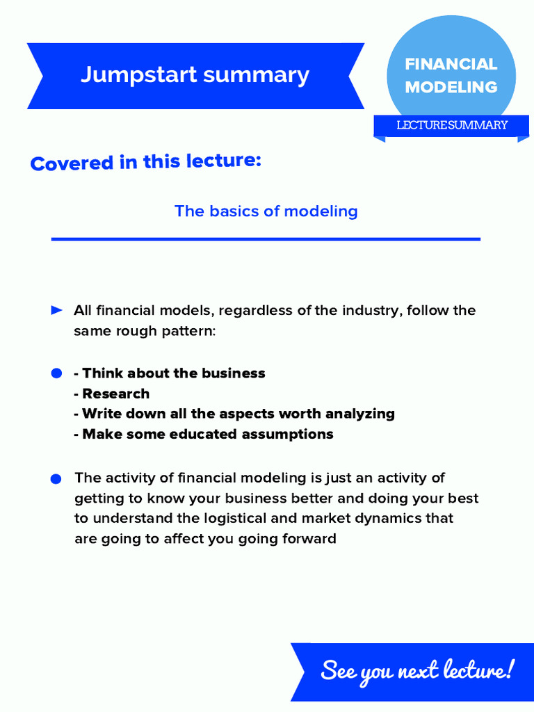 Financial Modeling Basics Explained | PDF