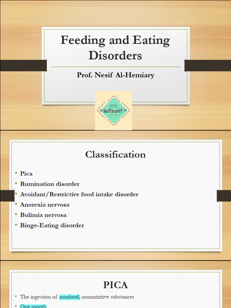 Feeding and Eating Disorders | PDF | Anorexia Nervosa | Mental Disorder