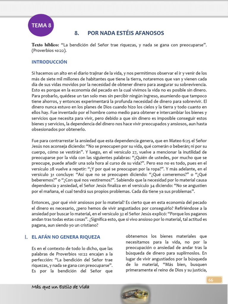 Por Nada Estéis Afanosos | PDF | Ansiedad | Dormir