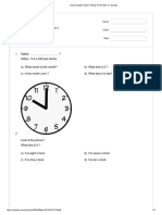 Soal Ulangan Harian Telling Time Kelas 7 - Quizizzzz