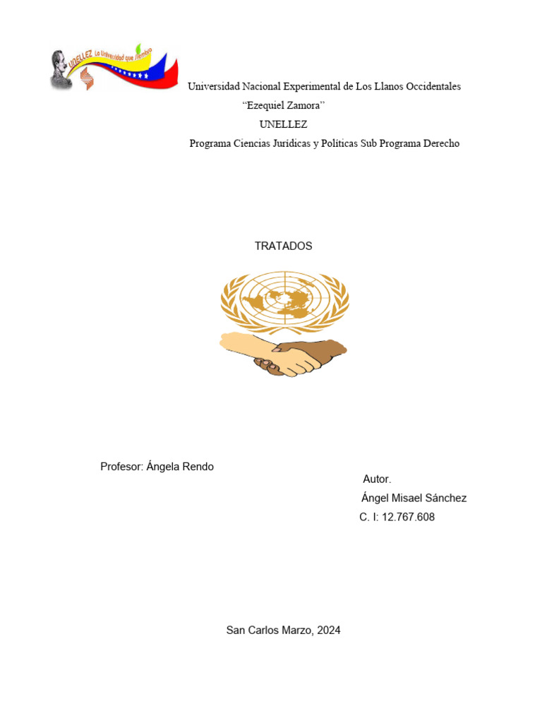 Trbajo de Tratados Final | PDF | Tratado | Convenio europeo de derechos ...