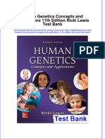 Full Human Genetics Concepts and Applications 11Th Edition Ricki Lewis Test Bank Online PDF All Chapter