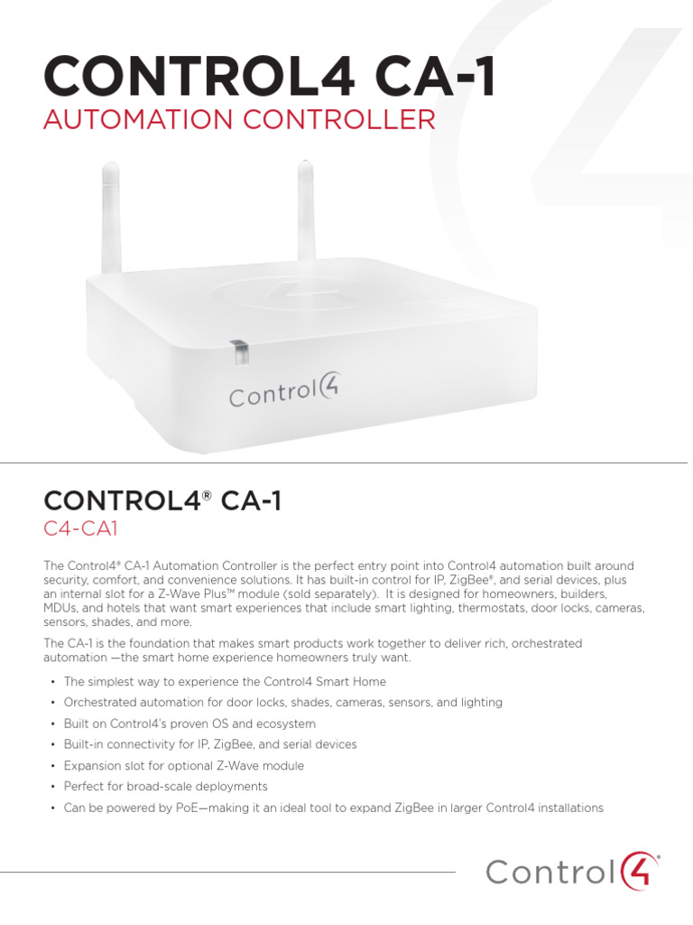 Ca 1 Automation Controller Data Sheet Rev A | PDF | Electronics ...