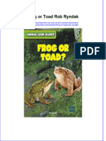 Full Ebook of Frog or Toad Rob Ryndak Online PDF All Chapter