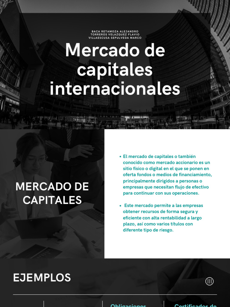 Mercado Internacional de Capitales | PDF | Bolsa | Mercado (economía)