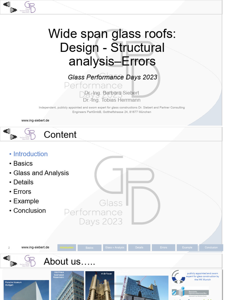 Wide Span Glass Roofs Design - Structural Analysis Error | PDF ...