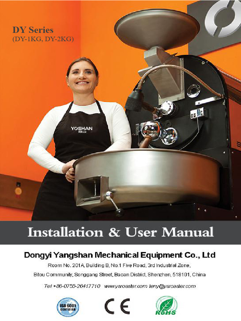 Yoshan 1kg 2kg Electric Roaster Manual PDF