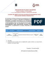 117 Comunicado de Adjudicacion Cetpro - Dia 18 04 24