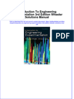 Full Introduction To Engineering Experimentation 3Rd Edition Wheeler Solutions Manual Online PDF All Chapter