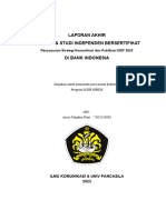 Laporan Akhir - Magang - Arasy Maqdisa Putri - 7021210202 - Penyusunan Strategi Komunikasi Dan Publikasi ISEF 2023