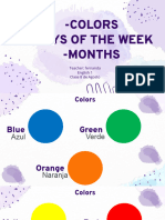Colors - Days of The Week - Months: Academia I Purple You