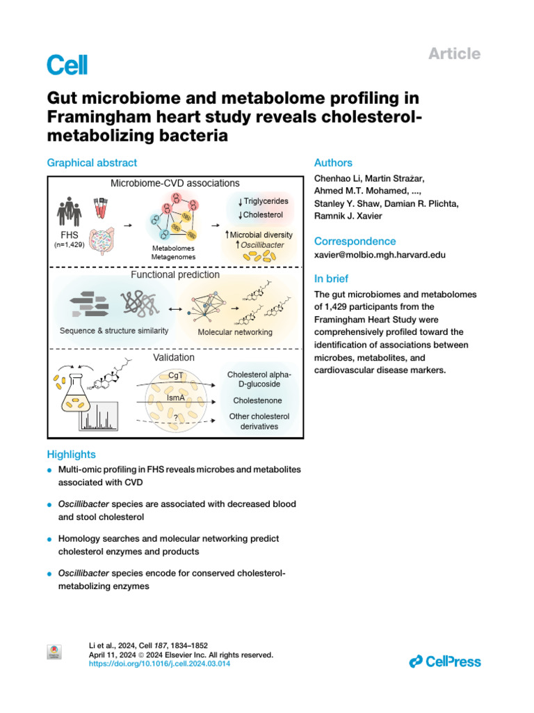 1 s2.0 S0092867424003052 Main | PDF | Cardiovascular Diseases ...