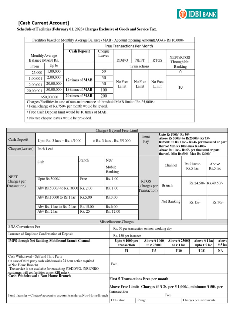 Cash Current Account | PDF | Transaction Account | Banks