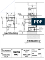 Interior Elevation "A": Blow-Up Detail of Kitchen