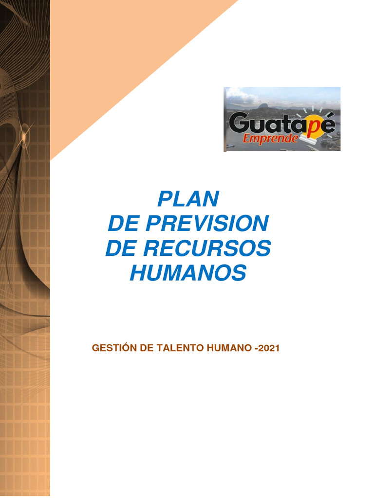 Plan de Previsión de Recursos Humanos 2021 | PDF | Gestión de recursos ...