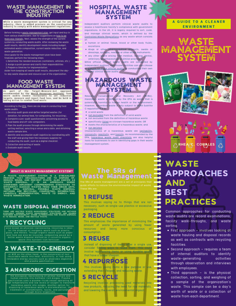 Waste management system a guide to a cleaner environment download