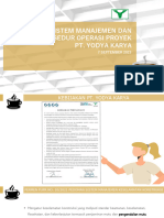 Materi Pak Rahman - Standar Prosedur Operasi Proyek - Yodya Karya 070923 - 2