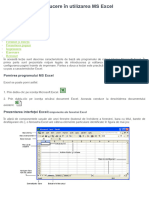Introducere În Utilizarea MS Excel 2
