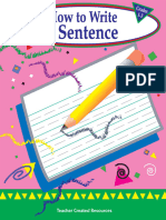 How To Write A Sentence, Grades 1-3 Standard E-Book