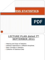 Statistics Presentation IMM