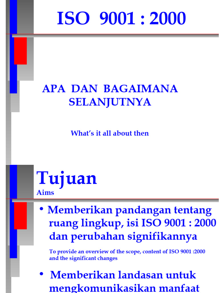 Panduan ISO 9001:2000 dan Manfaatnya | PDF